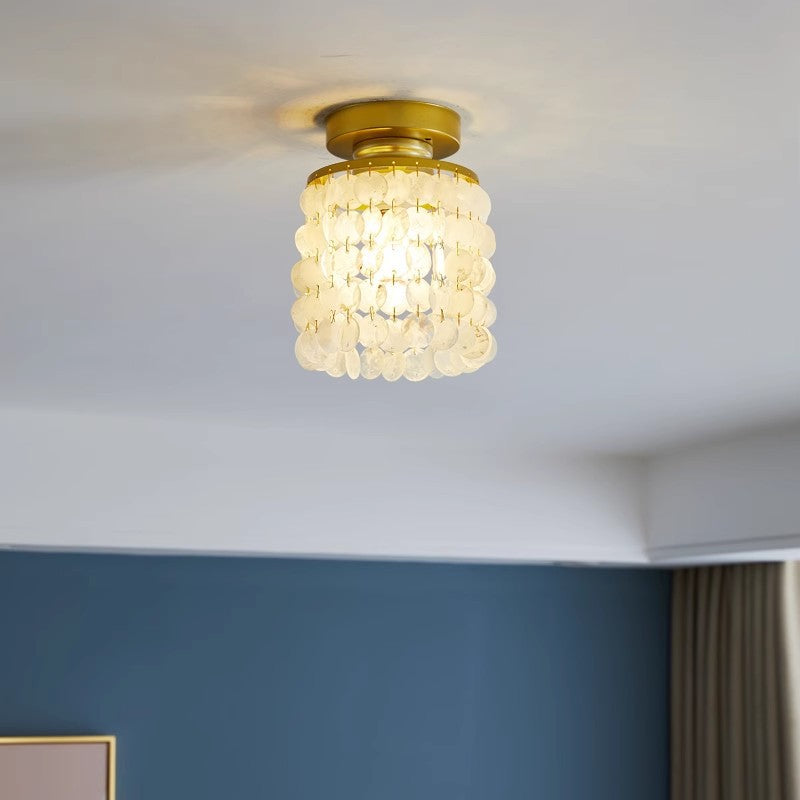 Vintage-Style Glass Pendant Light