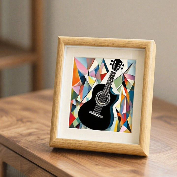 Geometric Guitar Art Frame