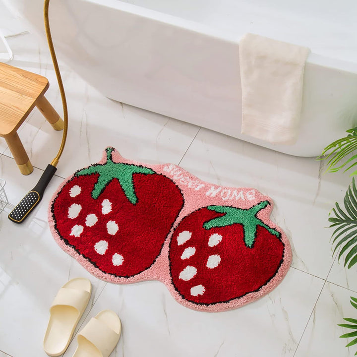 Lemon Slice Shape Bath Mat