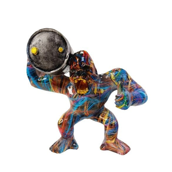 Sporty decorative figure of a weightlifter