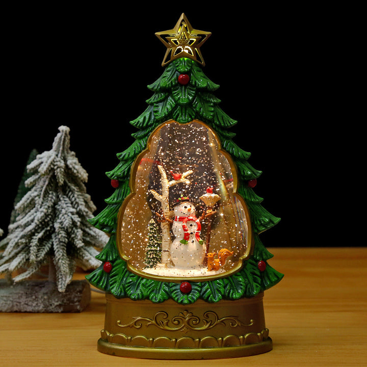 Christmas tree snow globe