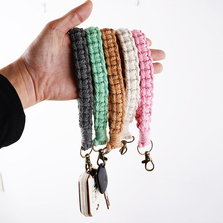 Handwoven Macrame Keychain Holder