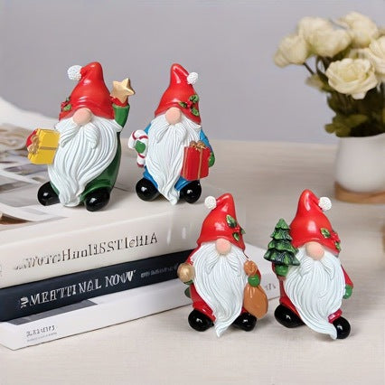 Playful Santa Claus decoration figure