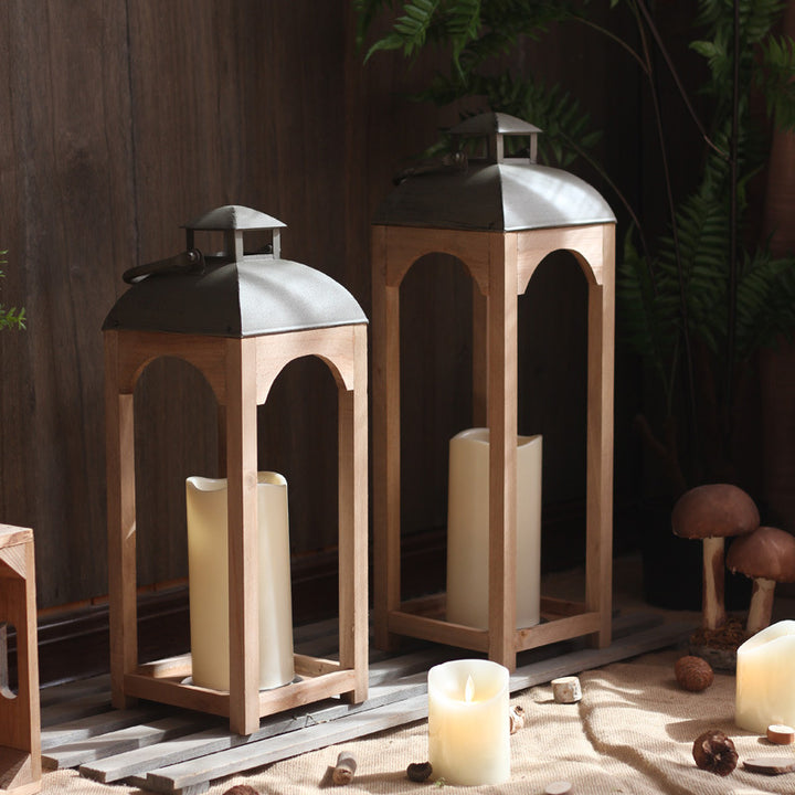 Decorative wooden lantern