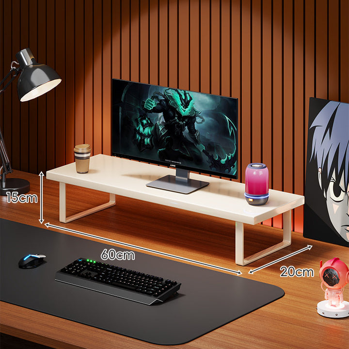 Solid Wood Monitor Riser Shelf