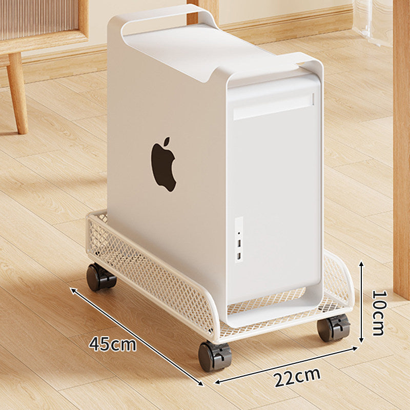Mobile Adjustable CPU Tower Stand with Locking Swivel Casters