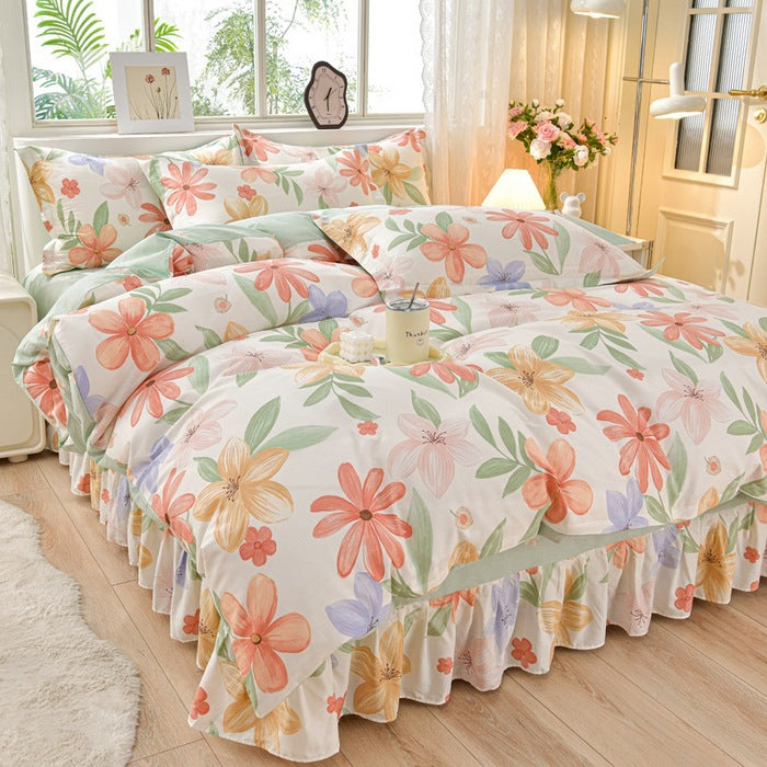 Floral Design Comforter Set