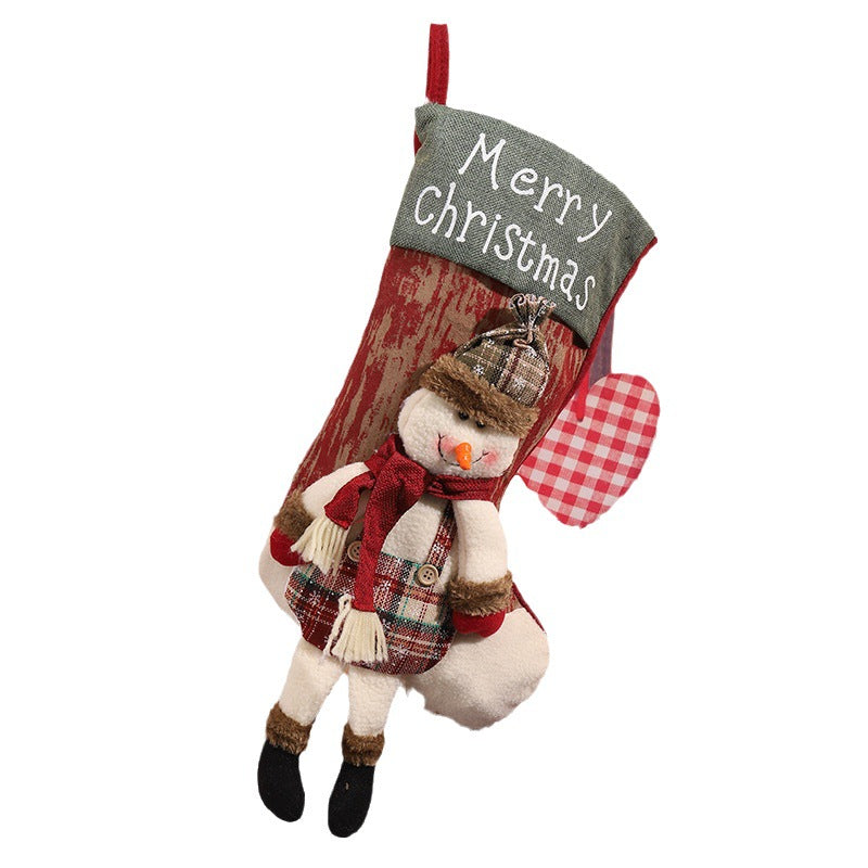 Decorative Christmas stocking in reindeer design