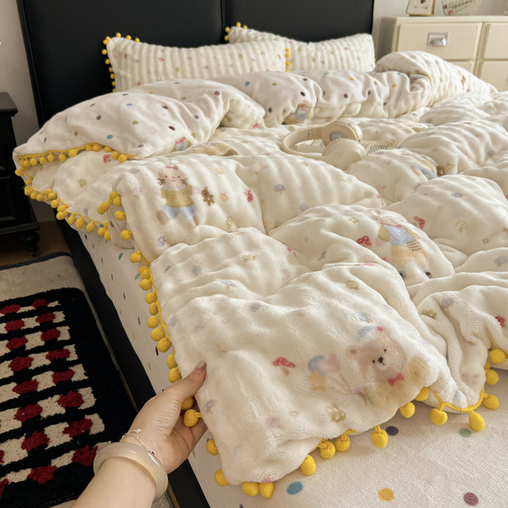 Soft Textured Bedspread Set