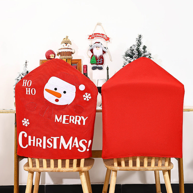 Festive chair covers with Christmas motif