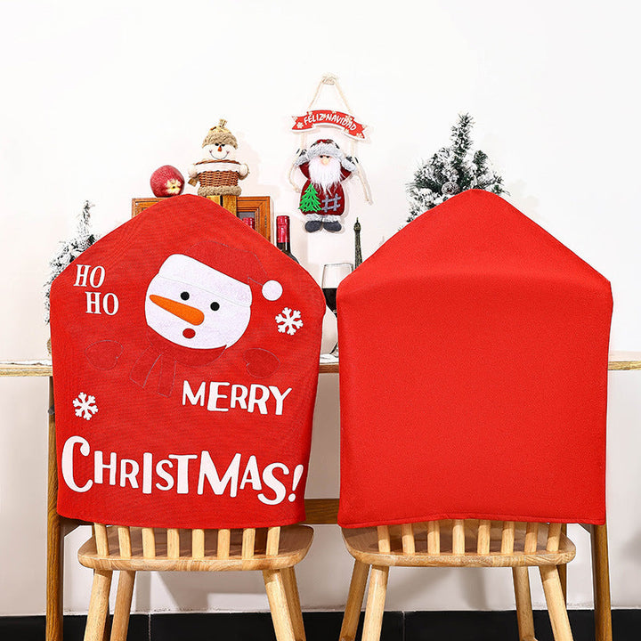 Festive chair covers with Christmas motif