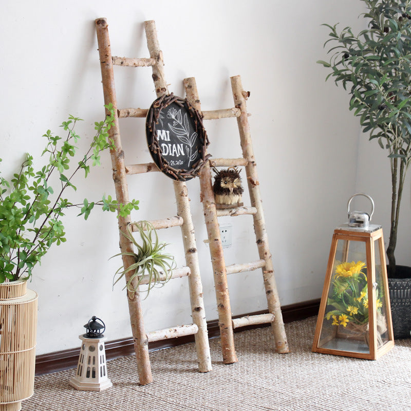 Decorative wooden ladder