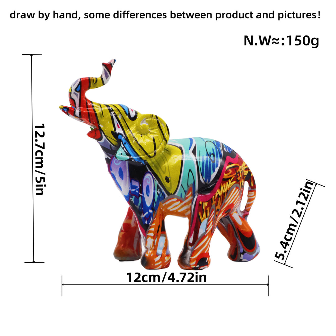 Artistic Elephant Figure