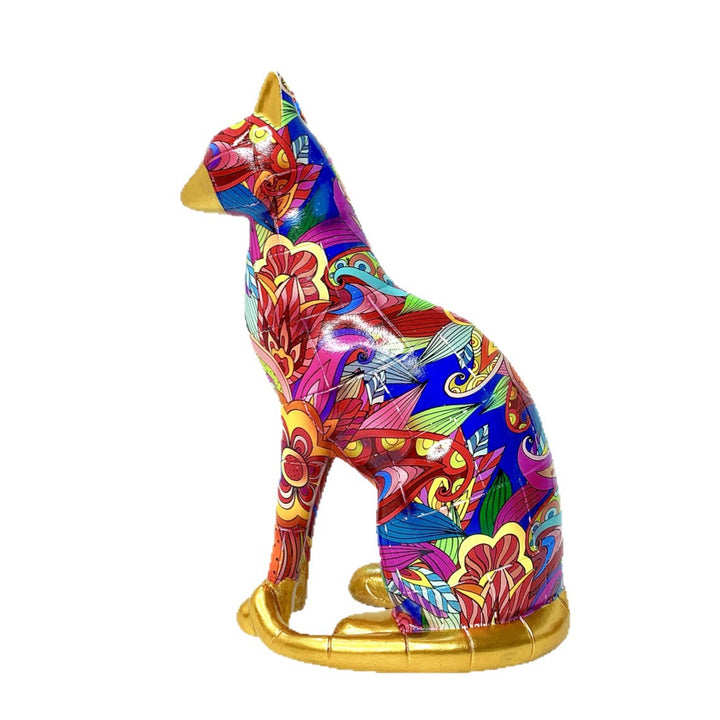 Decorative cat statue in modern art style