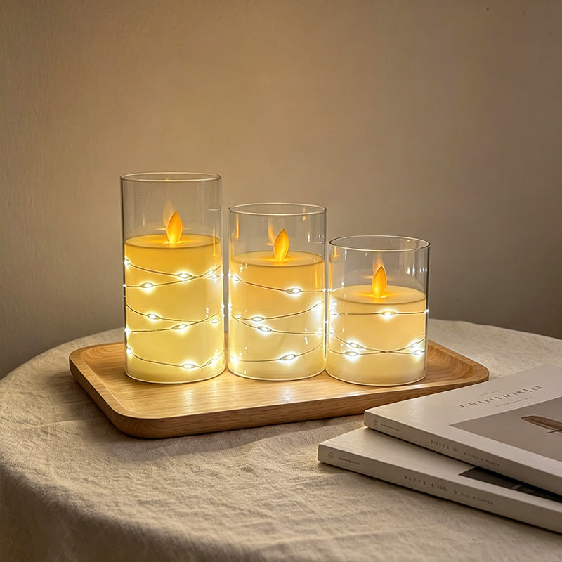 LED Scented Candle with Flame Effect
