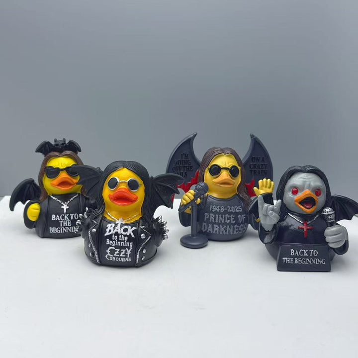 Funny rubber duck with rocker design