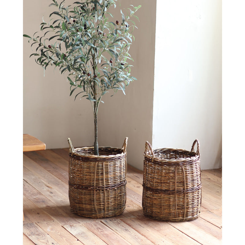 Rustic storage basket