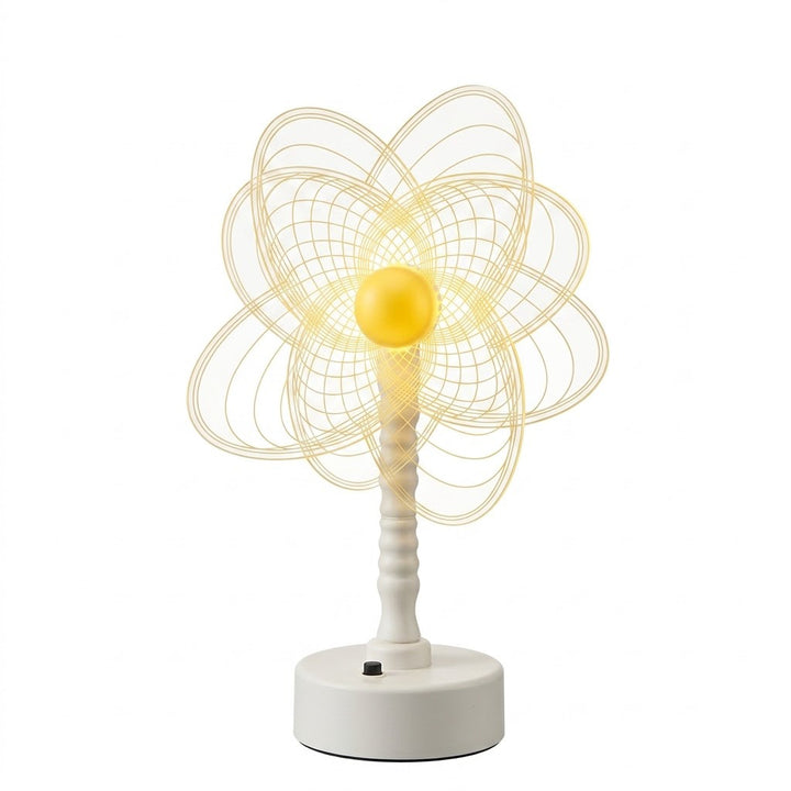 Mandala LED three-dimensional illusion night light table lamp with acrylic flower panel