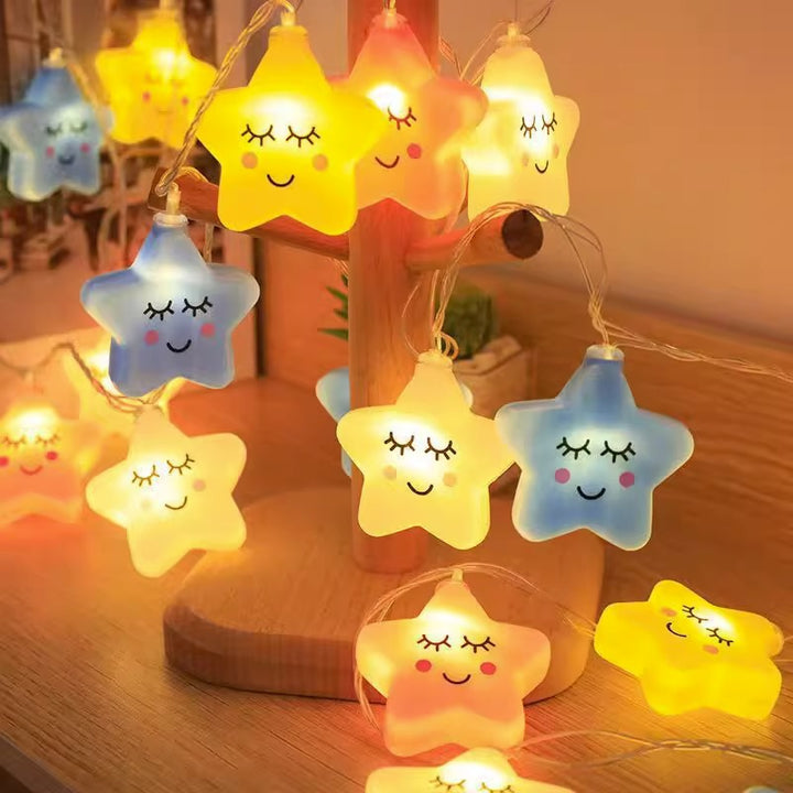 Waterproof Outdoor Rainbow Cloud LED String Lights