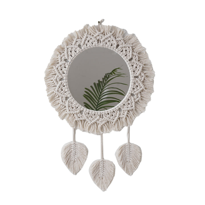 Decorative Macramé Round Wall Mirror
