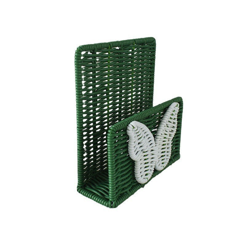 Decorative Butterfly Woven Storage Basket