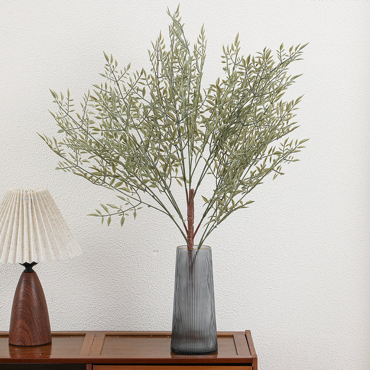 Decorative artificial branch with filigree, curved twigs
