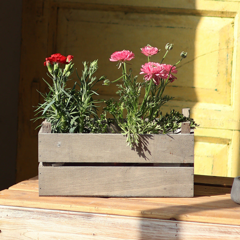 Decorative wooden container
