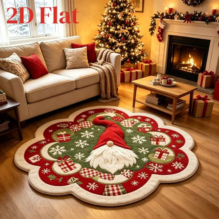 Festive Holiday-Themed Area Rug for Home