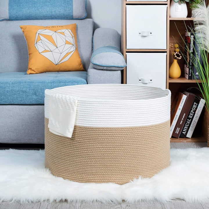Stylish storage basket made of durable material