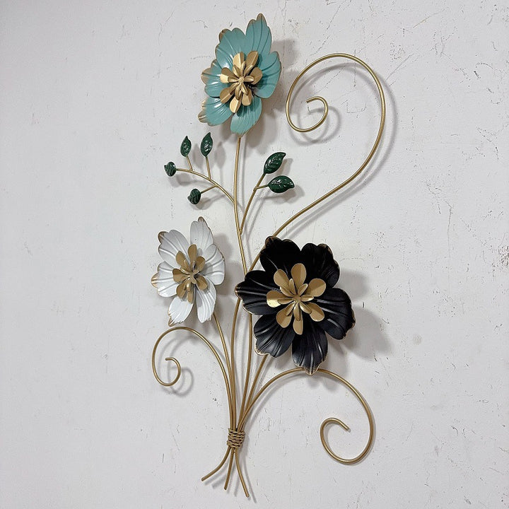 3D Floral Metal Wall Art