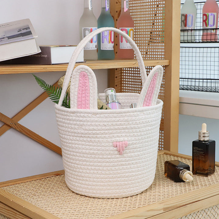 Playful Storage Basket in Rabbit Design