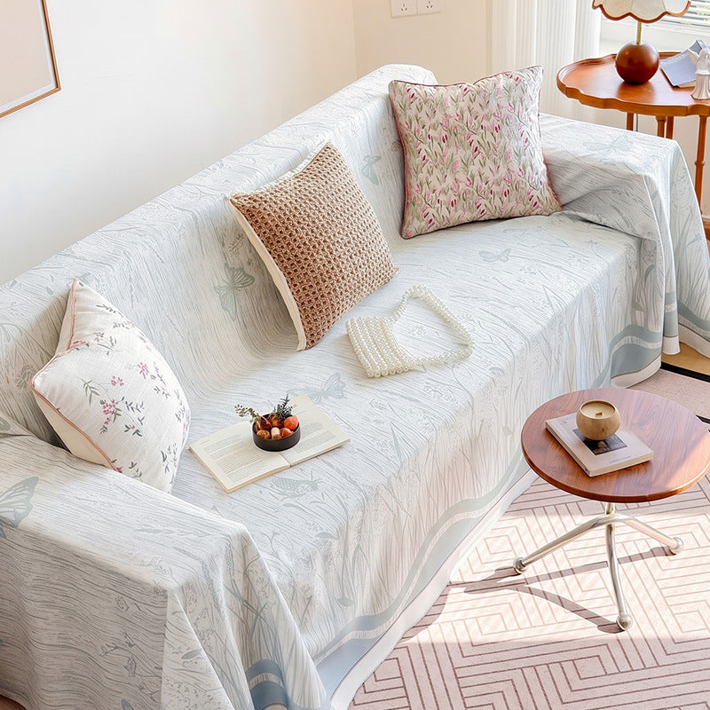 Floral Print Sofa Cover