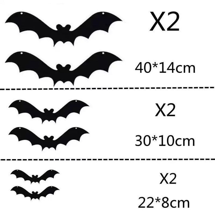 Wall decoration with Halloween bats