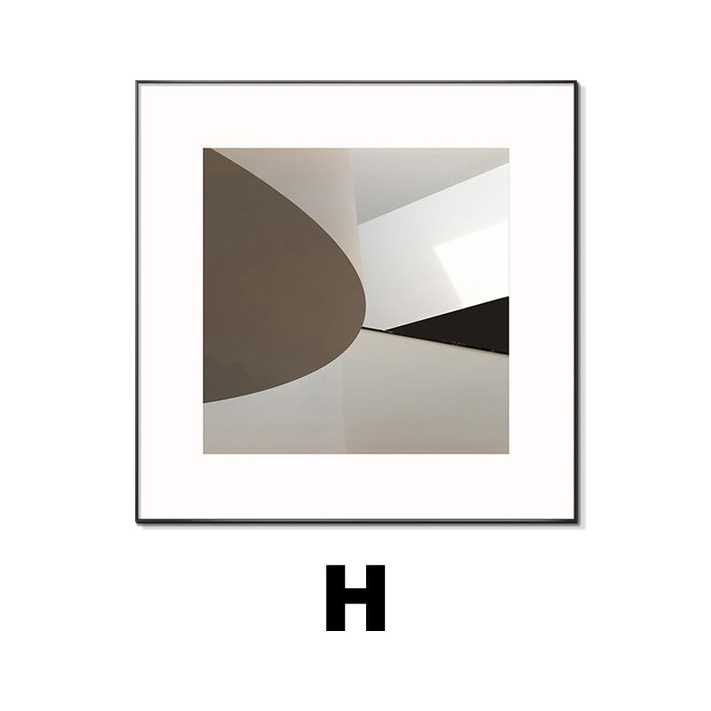 Framed Black and White Architectural Artwork