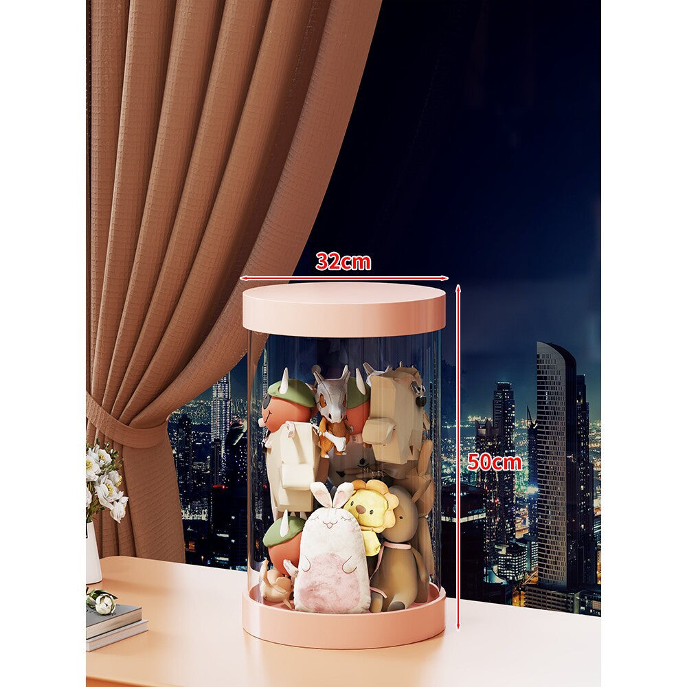 Tall Clear Acrylic Plush Toy Display Tower Organizer