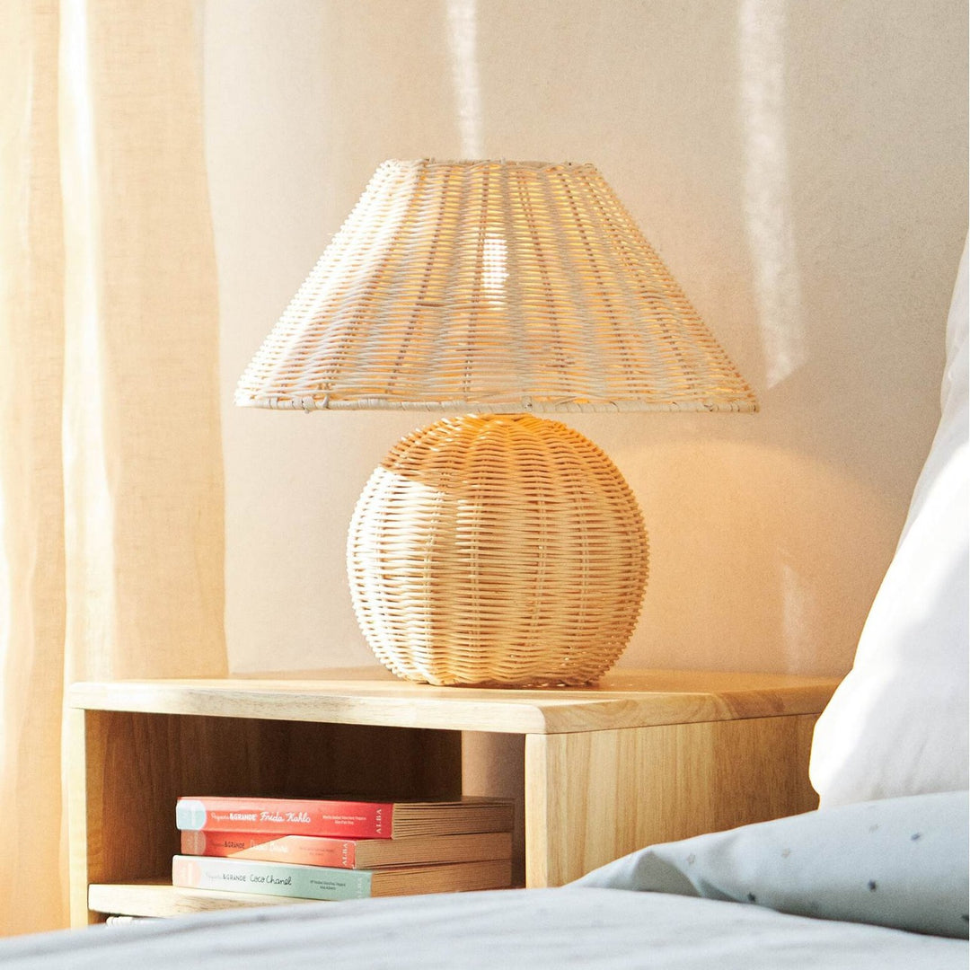 Handcrafted Rattan Table Lamp