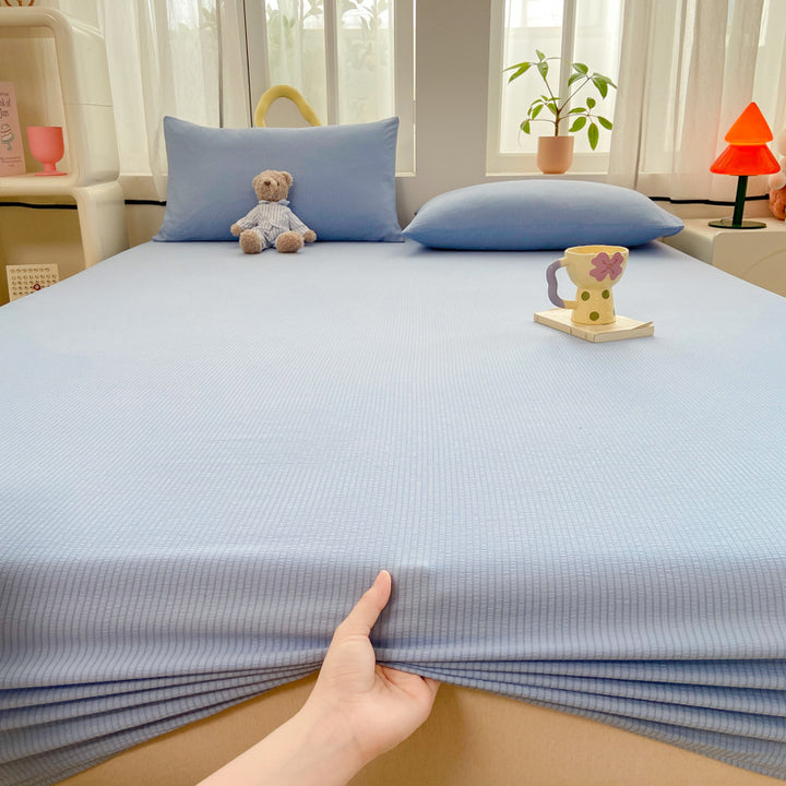 Stretchy Ribbed Mattress Protector