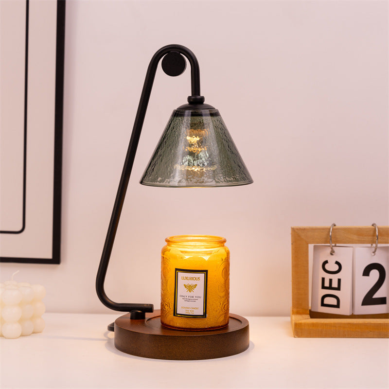 Industrial Style Glass Table Lamp