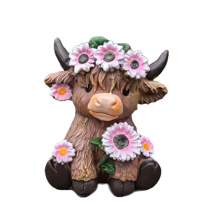 Whimsical Cow Decorative Phone Stand