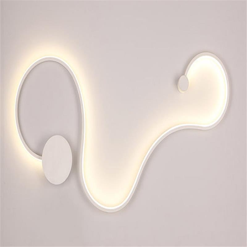 Sculptural LED Wave Wall Lamp