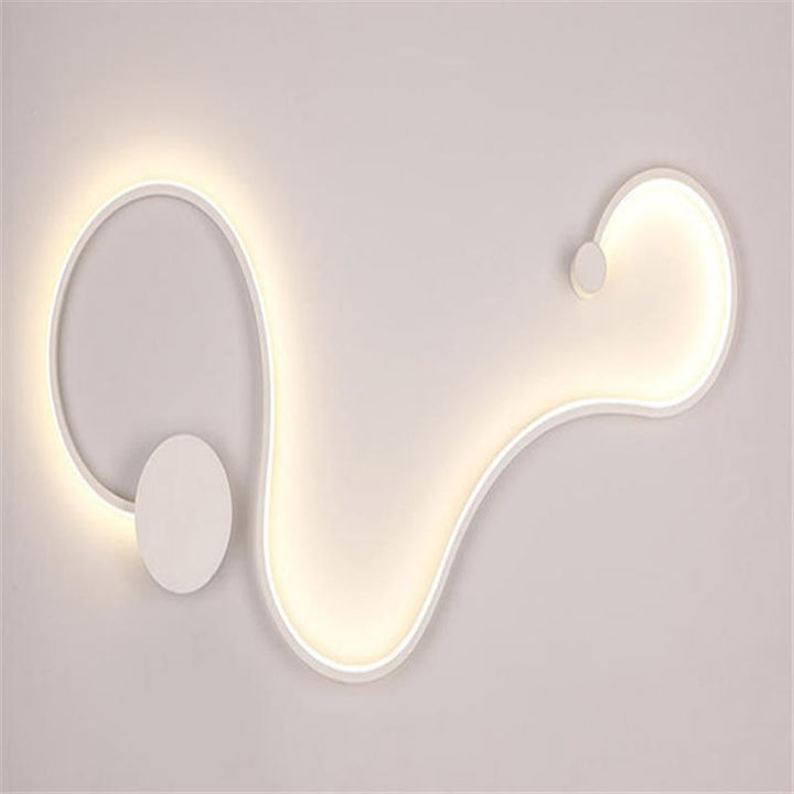 Sculptural LED Wave Wall Lamp