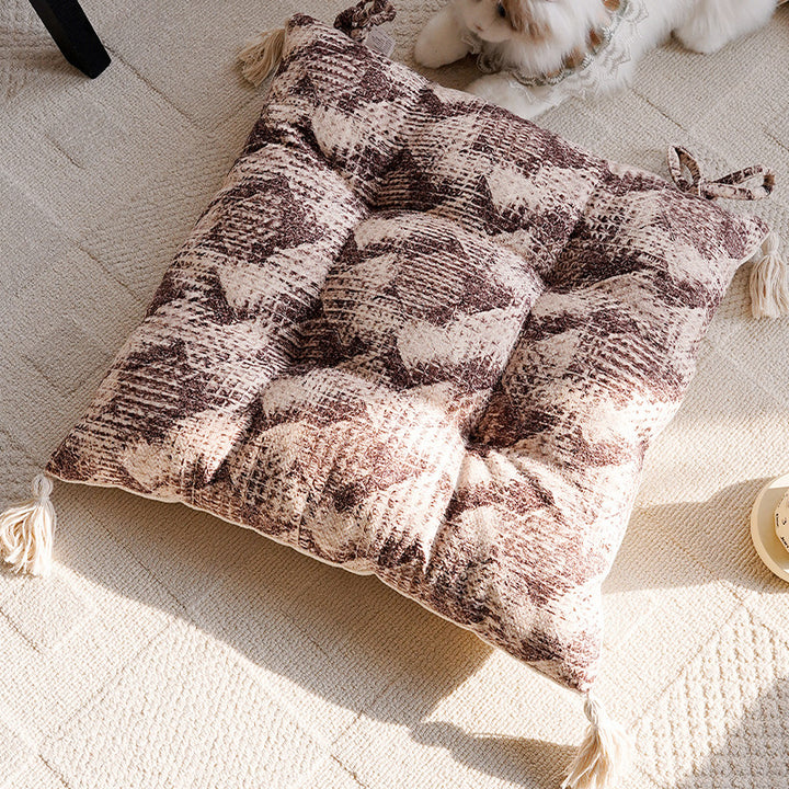 Floral Patterned Decorative Floor Cushion