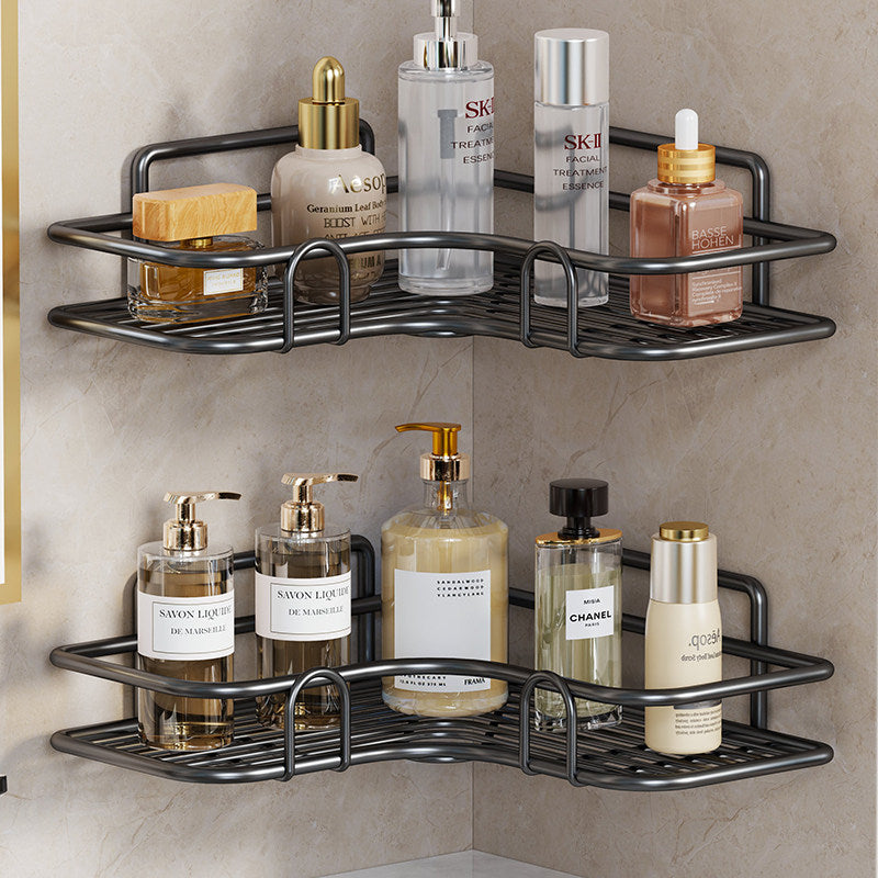 Wall-Mounted Corner Rustproof Bathroom Shelf Organizer