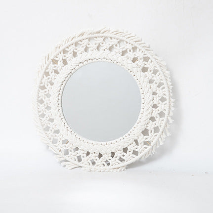 Round Macrame Wall Mirror