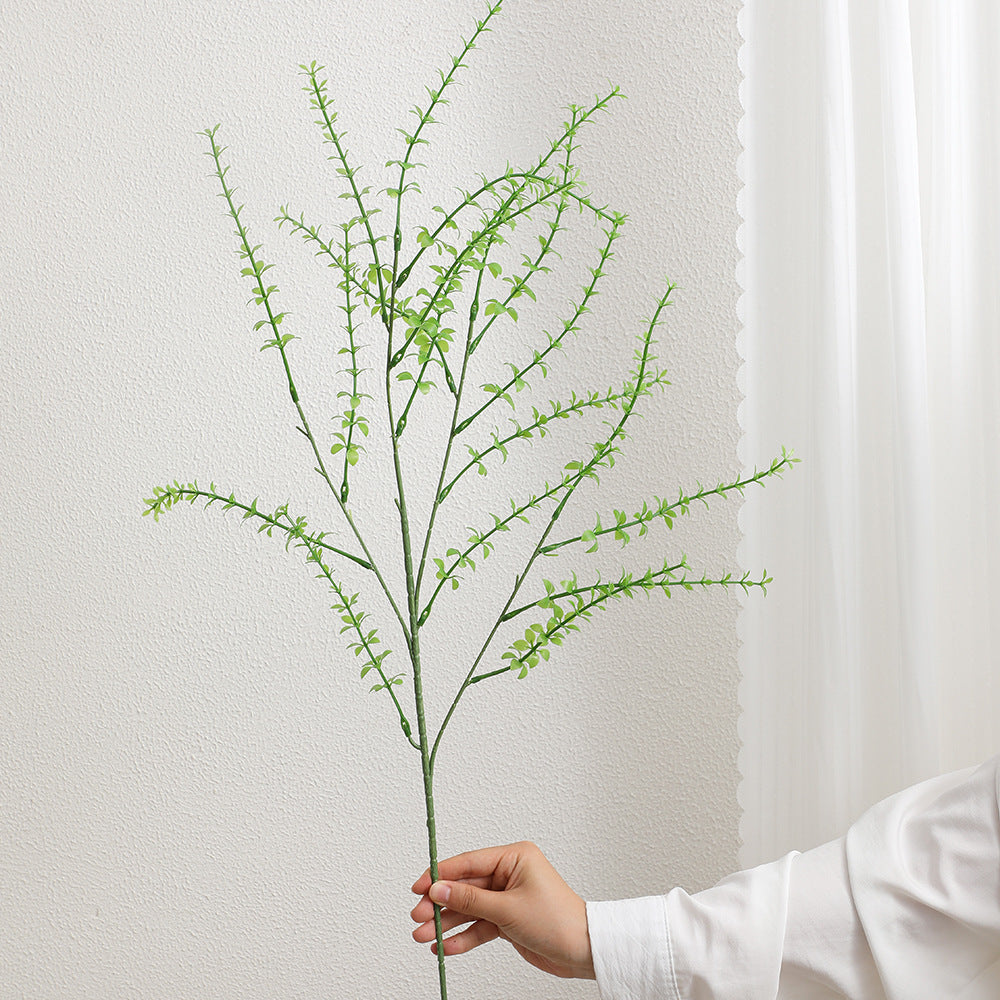 Decorative artificial branch with filigree, curved twigs