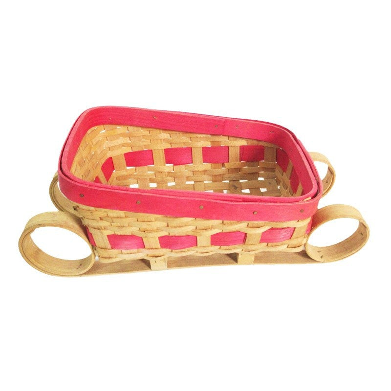 Handwoven storage basket with natural flair