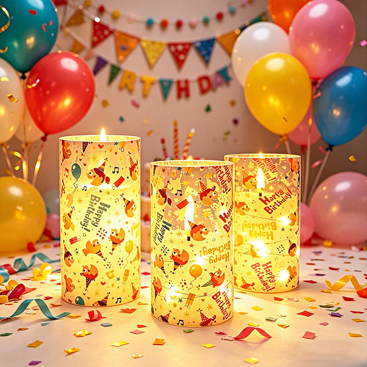 Decorative birthday candles
