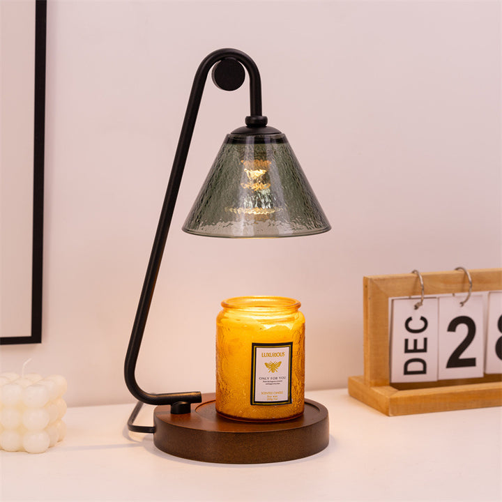 Industrial Style Glass Table Lamp