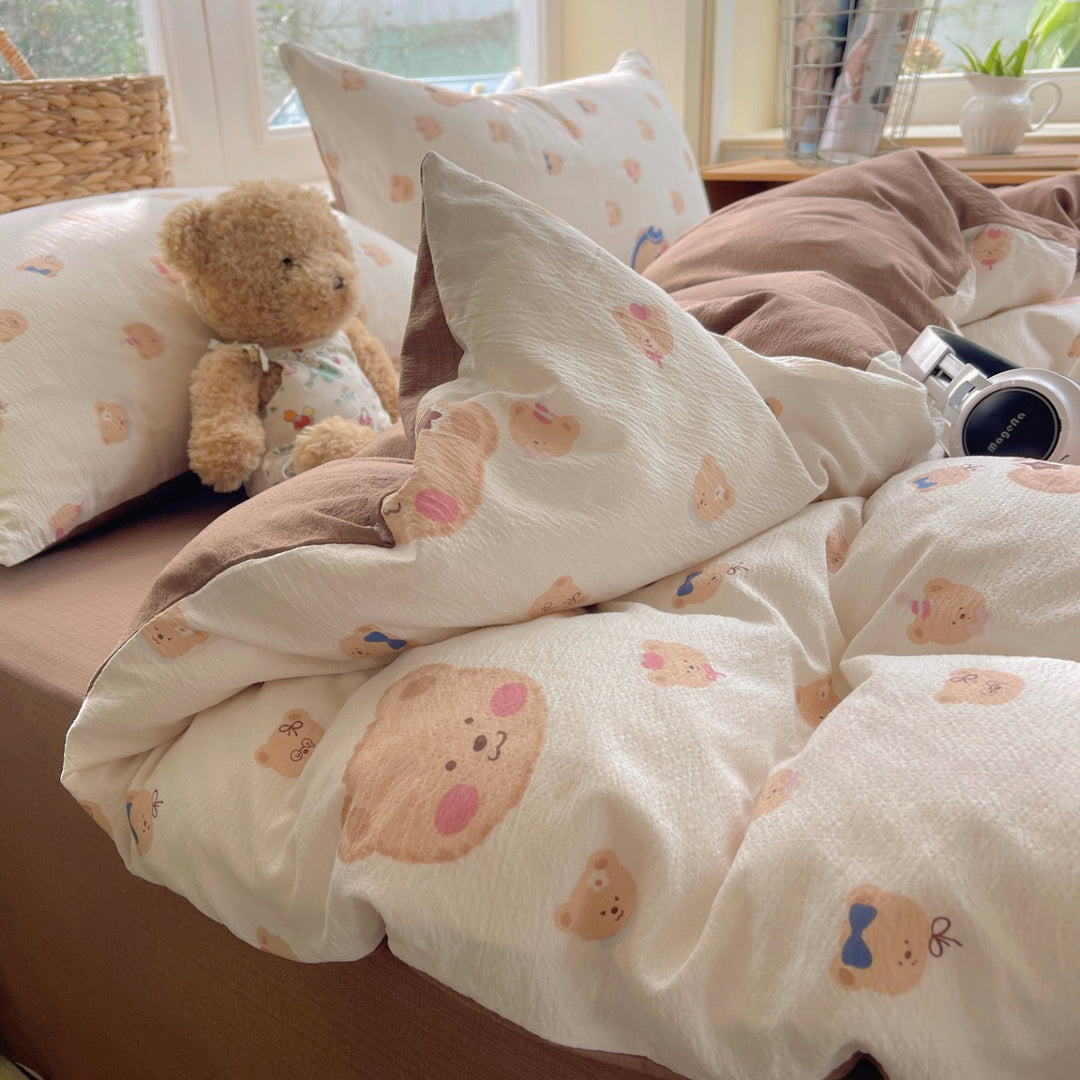 Playful Cartoon-Themed Bedding Set