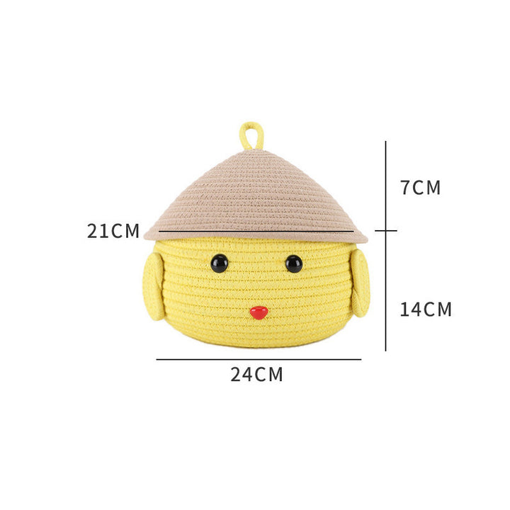 Playful Handmade Storage Basket